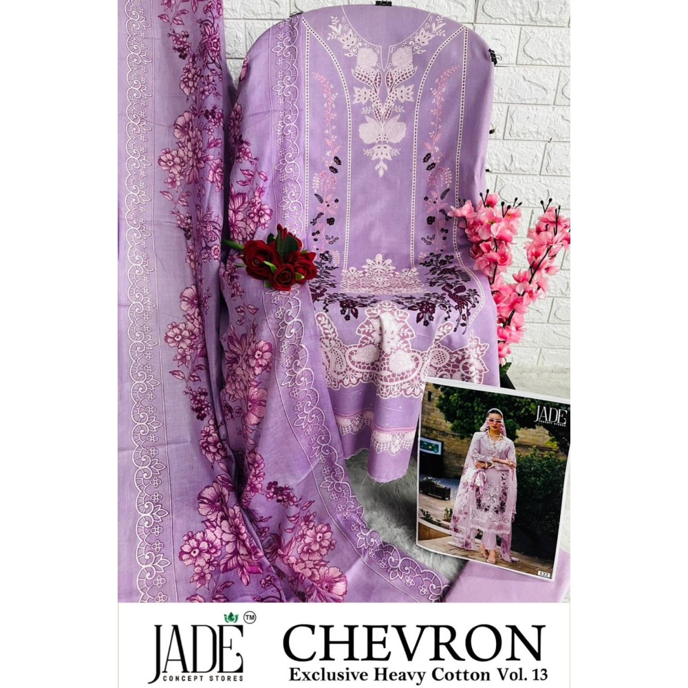 CHEVRON EXCLUSIVE HEAVY COTTON VOL 13 JADE (Cotton Dupatta)