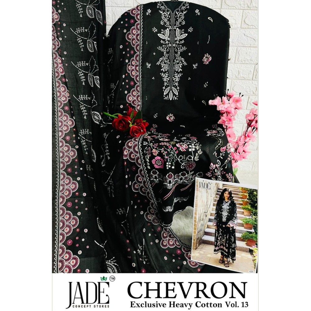 CHEVRON EXCLUSIVE HEAVY COTTON VOL 13 JADE (Cotton Dupatta)