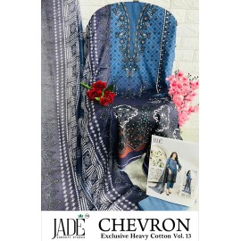CHEVRON EXCLUSIVE HEAVY COTTON VOL 13 JADE (Cotton Dupatta)