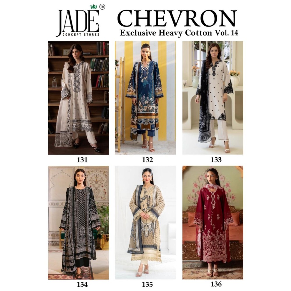 CHEVRON EXCLUSIVE HEAVY COTTON VOL 14 JADE (Cotton Dupatta)