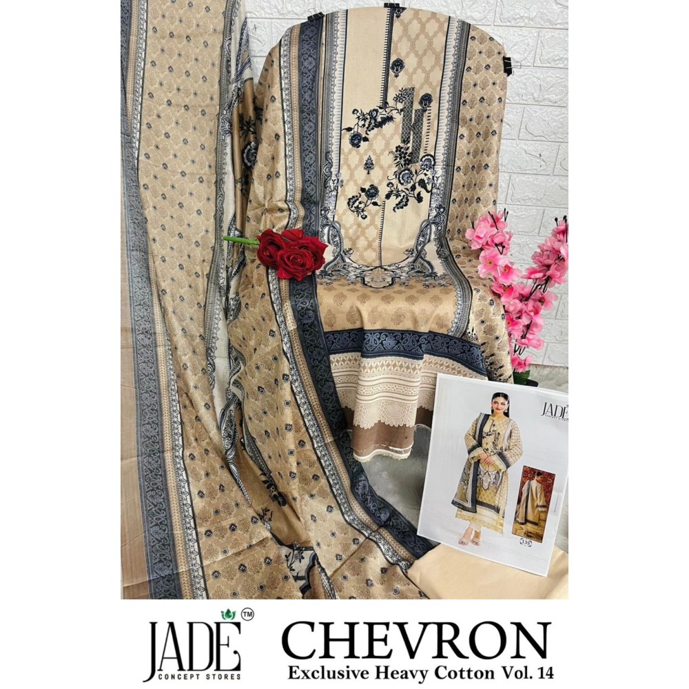 CHEVRON EXCLUSIVE HEAVY COTTON VOL 14 JADE (Cotton Dupatta)