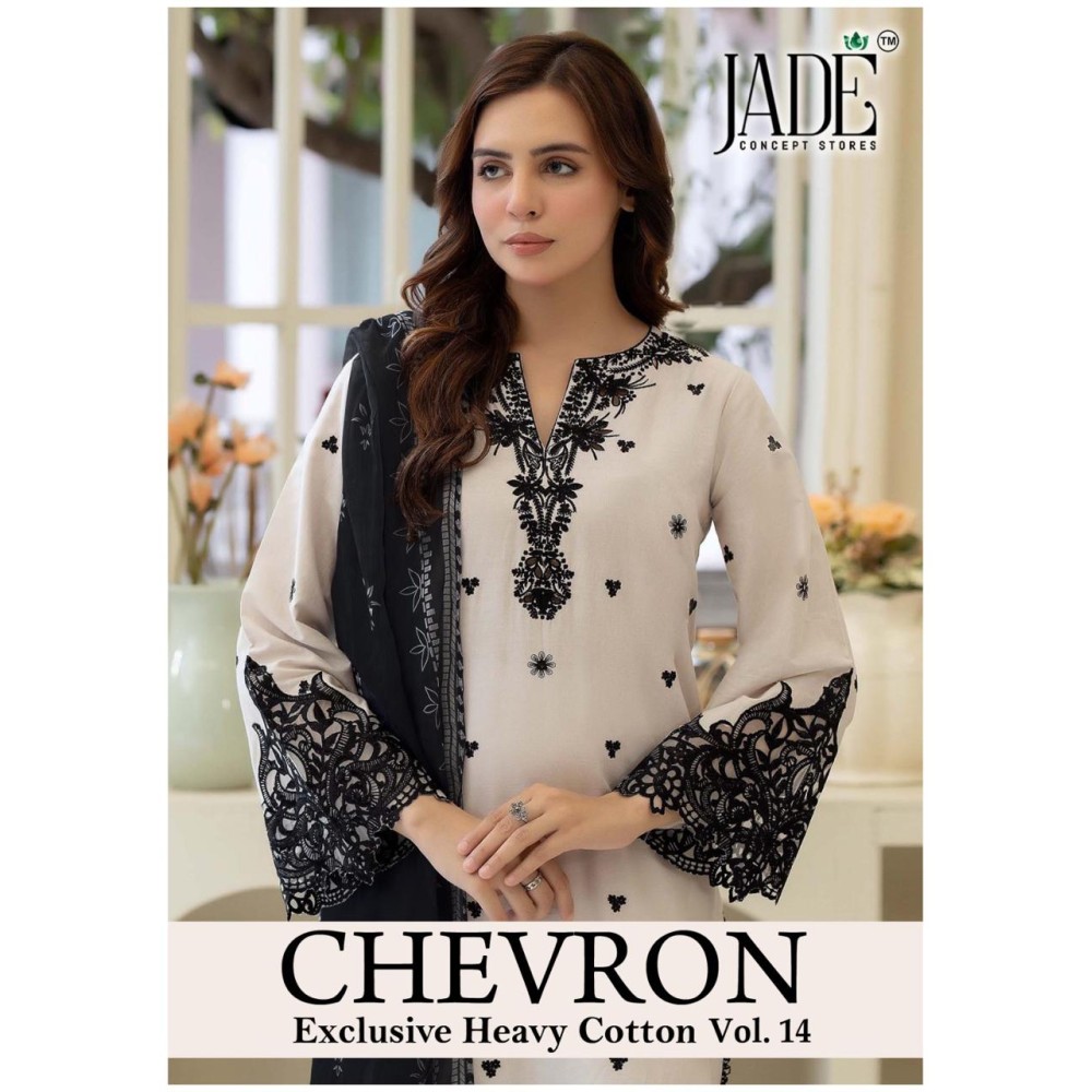 CHEVRON EXCLUSIVE HEAVY COTTON VOL 14 JADE (Cotton Dupatta)