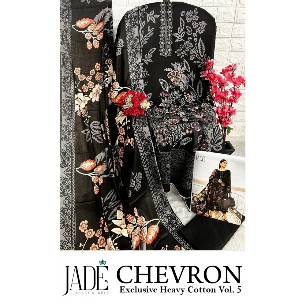 CHEVRON EXCLUSIVE HEAVY COTTON VOL 5 JADE (Cotton Dupatta)