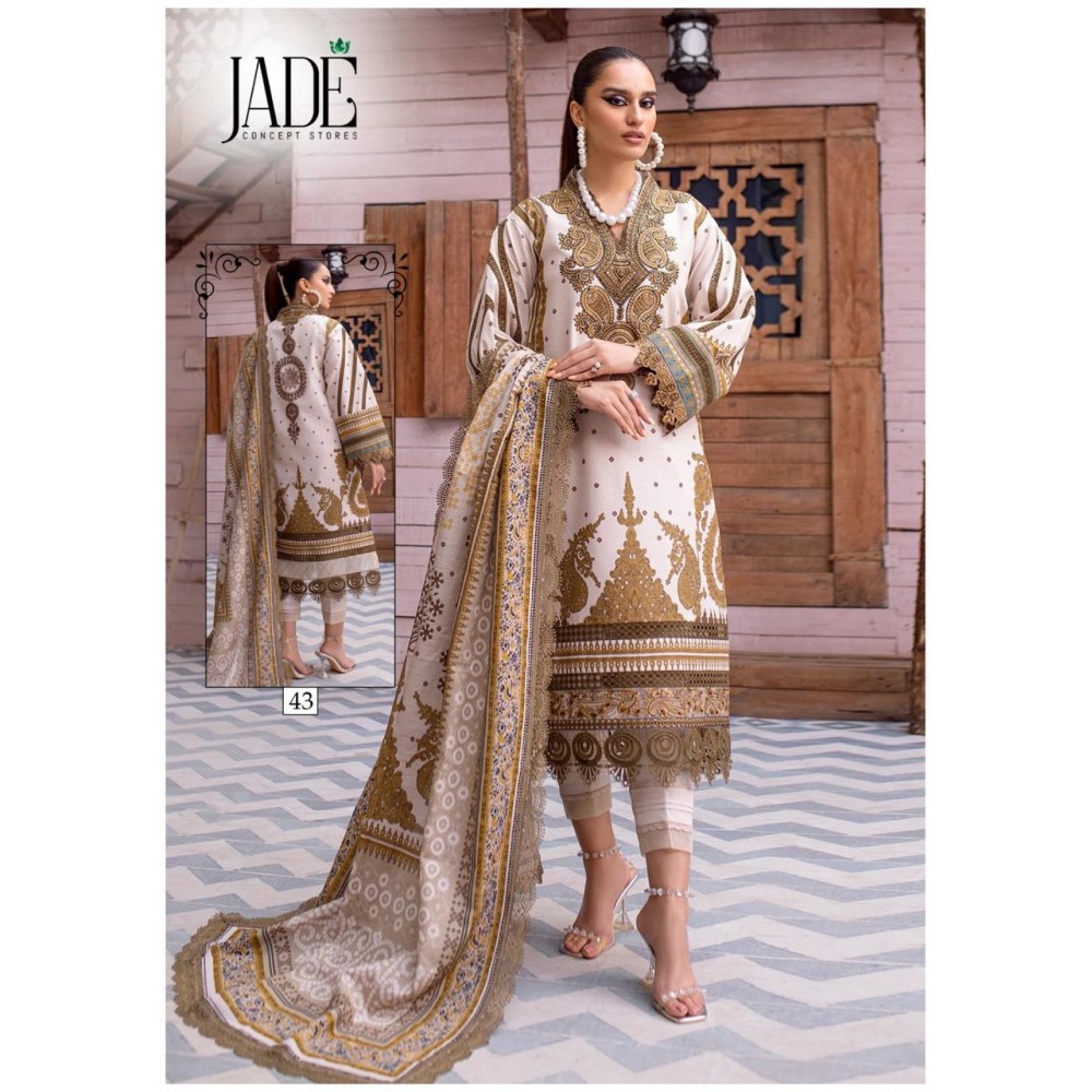 CHEVRON EXCLUSIVE HEAVY COTTON VOL 5 JADE (Cotton Dupatta)