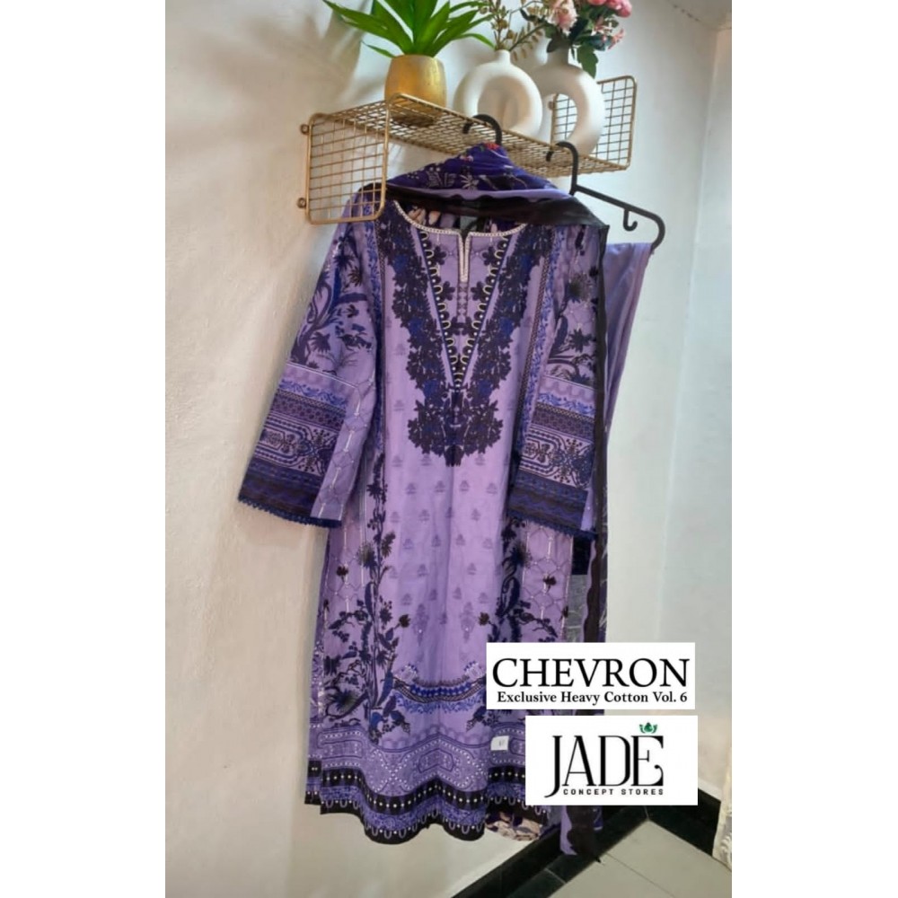 CHEVRON EXCLUSIVE HEAVY COTTON VOL 6 R JADE (Cotton Dupatta)