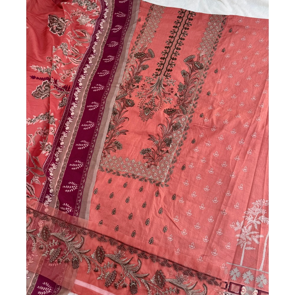 CHEVRON LUXURY LAWN COLLECTION BY JIHAN 3374 (Chiffon Dupatta)