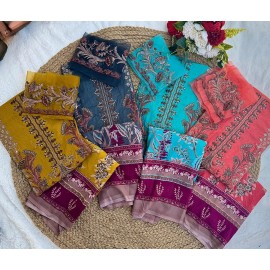CHEVRON LUXURY LAWN COLLECTION BY JIHAN 3374 (Cotton Dupatta)