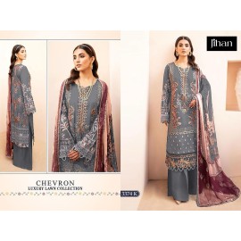 CHEVRON LUXURY LAWN COLLECTION BY JIHAN 3374 (Cotton Dupatta)