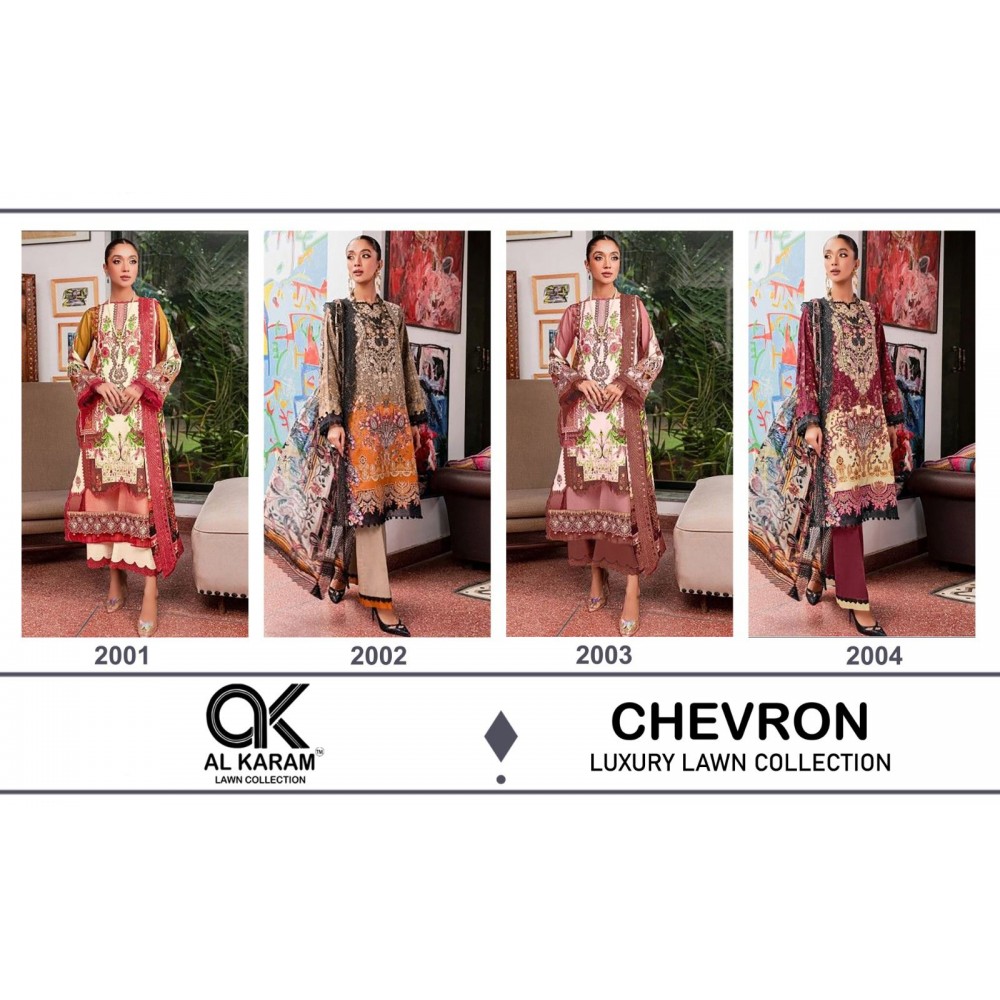 CHEVRON PATCH WORK AL KARAM (Cotton Dupatta)