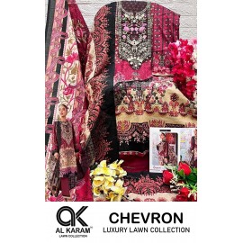 CHEVRON PATCH WORK AL KARAM (Cotton Dupatta)