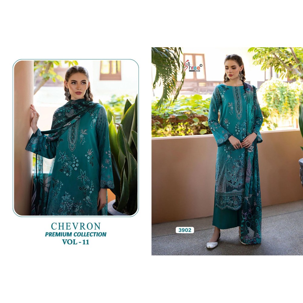 CHEVRON PREMIUM COLLECTION SHREE VOL 11 SHREE (Cotton Dupatta)