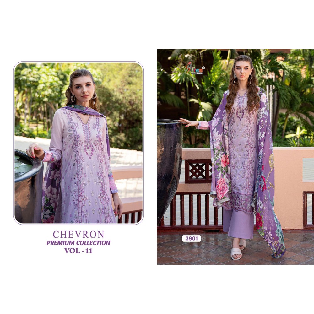 CHEVRON PREMIUM COLLECTION SHREE VOL 11 SHREE (Cotton Dupatta)