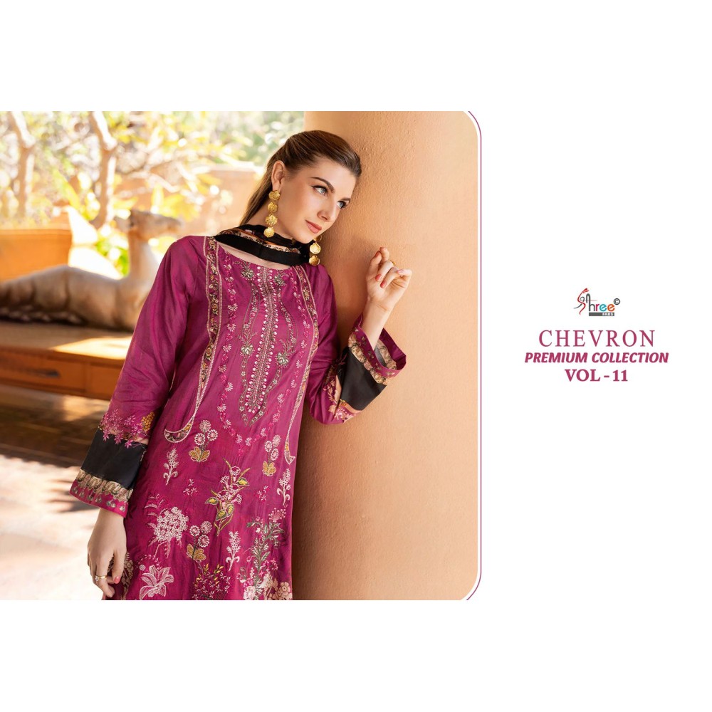 CHEVRON PREMIUM COLLECTION SHREE VOL 11 SHREE (Cotton Dupatta)