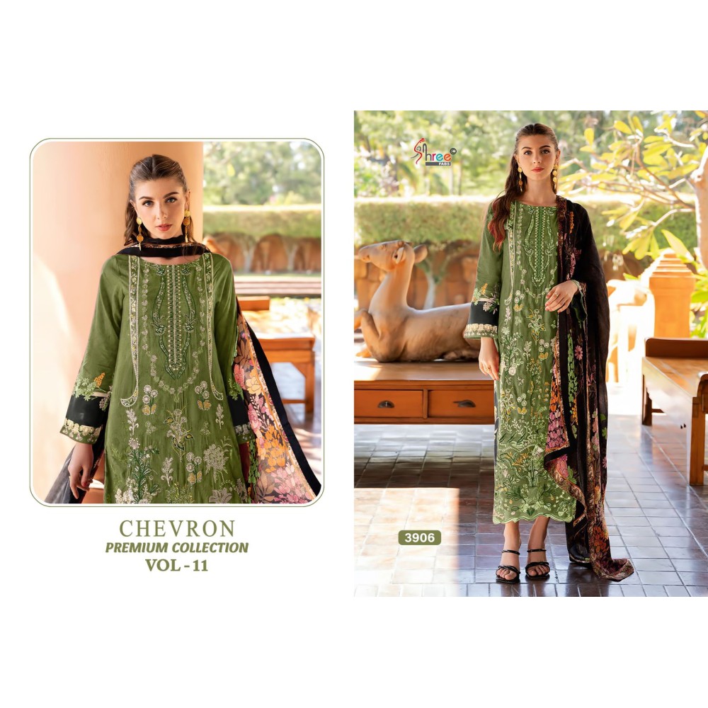 CHEVRON PREMIUM COLLECTION SHREE VOL 11 SHREE (Cotton Dupatta)