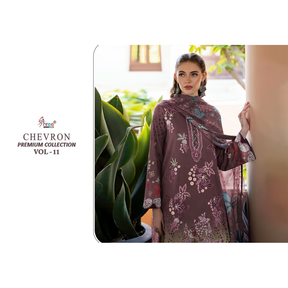 CHEVRON PREMIUM COLLECTION SHREE VOL 11 SHREE (Cotton Dupatta)