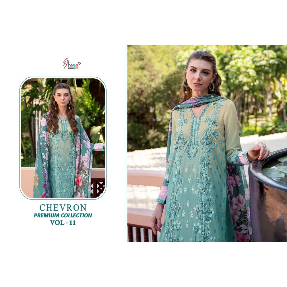 CHEVRON PREMIUM COLLECTION SHREE VOL 11 SHREE (Cotton Dupatta)