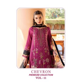 CHEVRON PREMIUM COLLECTION SHREE VOL 11 SHREE (Chiffon Dupatta)