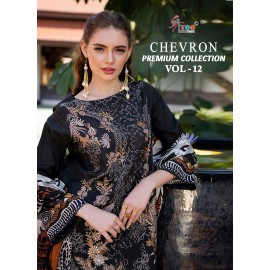 CHEVRON PREMIUM COLLECTION SHREE VOL 12 SHREE (Chiffon Dupatta)