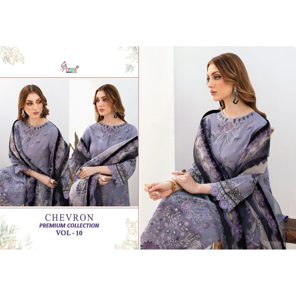 CHEVRON PREMIUM COLLECTION VOL 10 SHREE  (Chiffon Dupatta)
