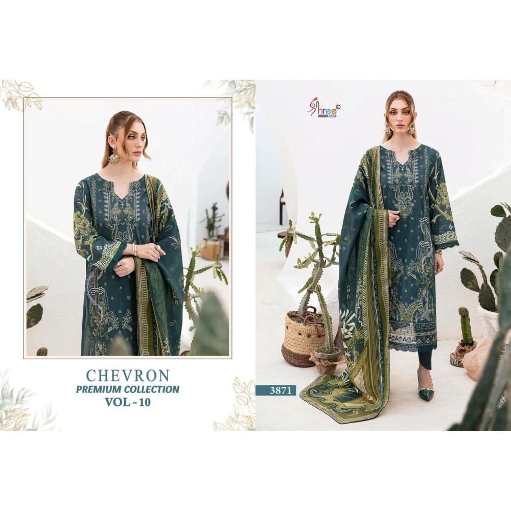 CHEVRON PREMIUM COLLECTION VOL 10 SHREE  (Chiffon Dupatta)