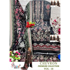 CHEVRON PREMIUM COLLECTION VOL 10 SHREE  (Chiffon Dupatta)
