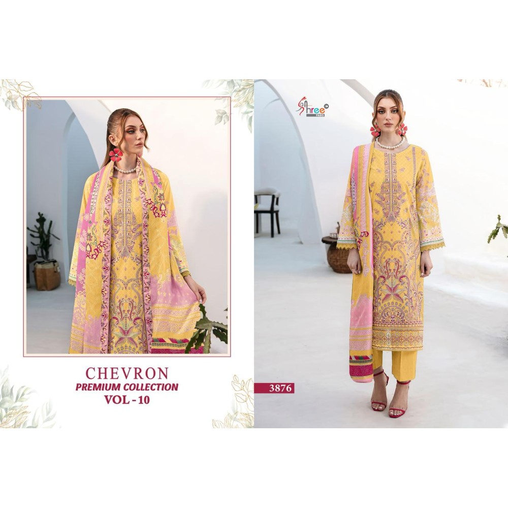 CHEVRON PREMIUM COLLECTION VOL 10 SHREE  (Chiffon Dupatta)