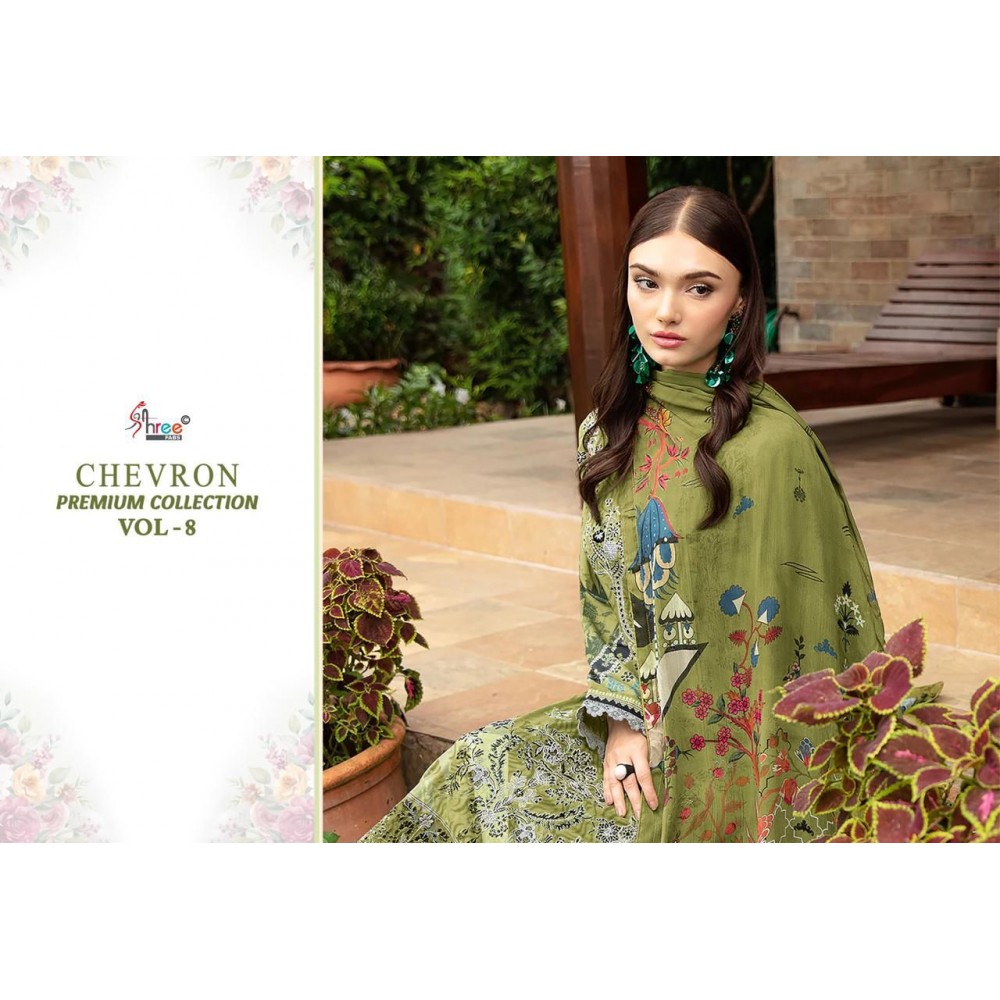 CHEVRON PREMIUM COLLECTION VOL 8 SHREE  (Chiffon Dupatta)