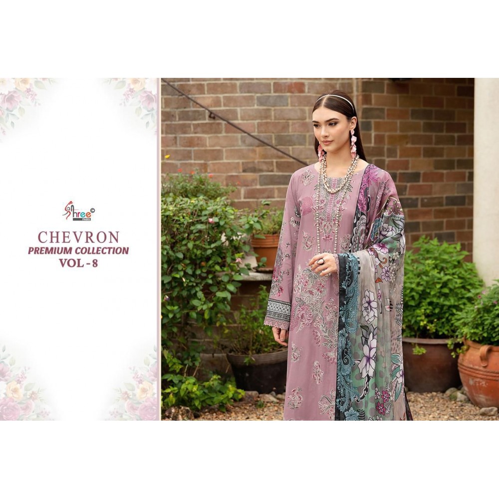 CHEVRON PREMIUM COLLECTION VOL 8 SHREE  (Chiffon Dupatta)