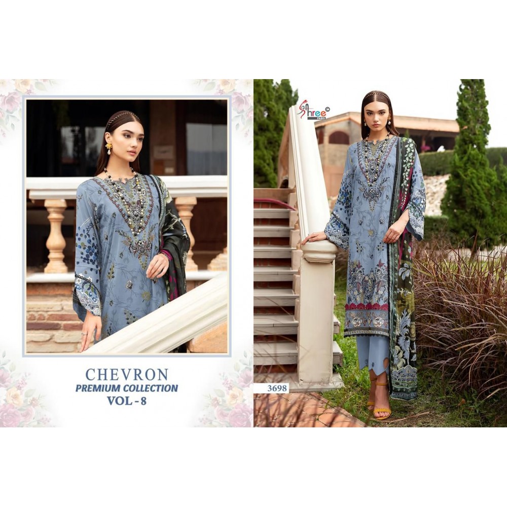 CHEVRON PREMIUM COLLECTION VOL 8 SHREE  (Chiffon Dupatta)