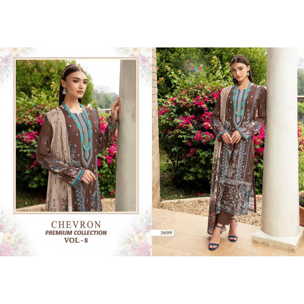 CHEVRON PREMIUM COLLECTION VOL 8 SHREE  (Chiffon Dupatta)