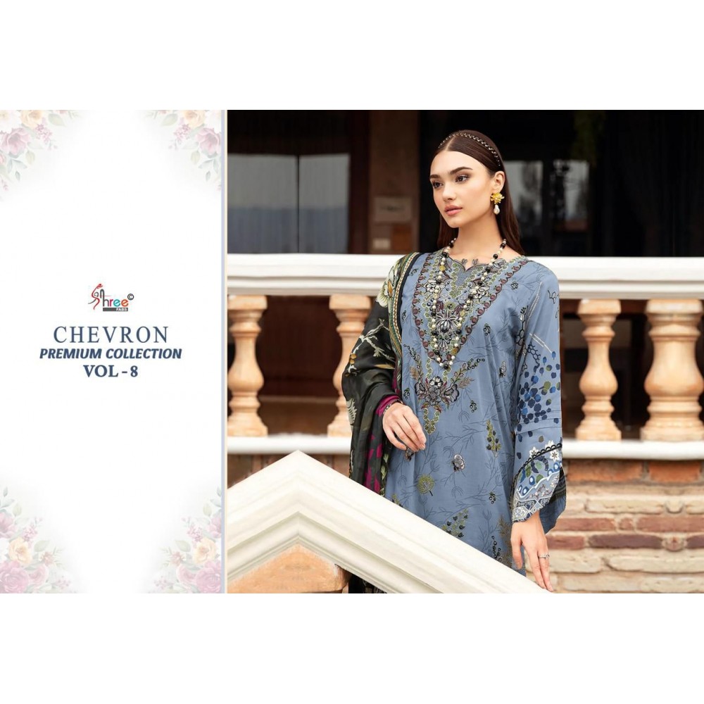 CHEVRON PREMIUM COLLECTION VOL 8 SHREE  (Chiffon Dupatta)