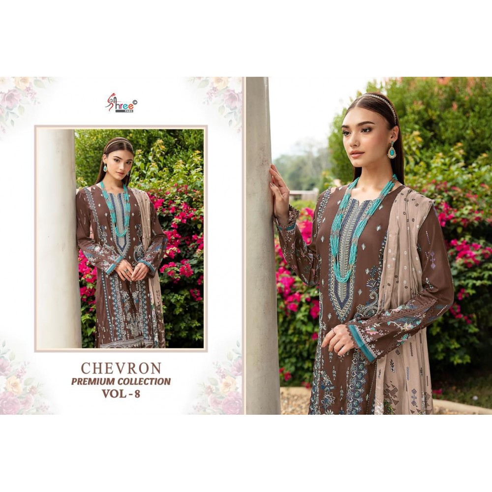 CHEVRON PREMIUM COLLECTION VOL 8 SHREE  (Chiffon Dupatta)