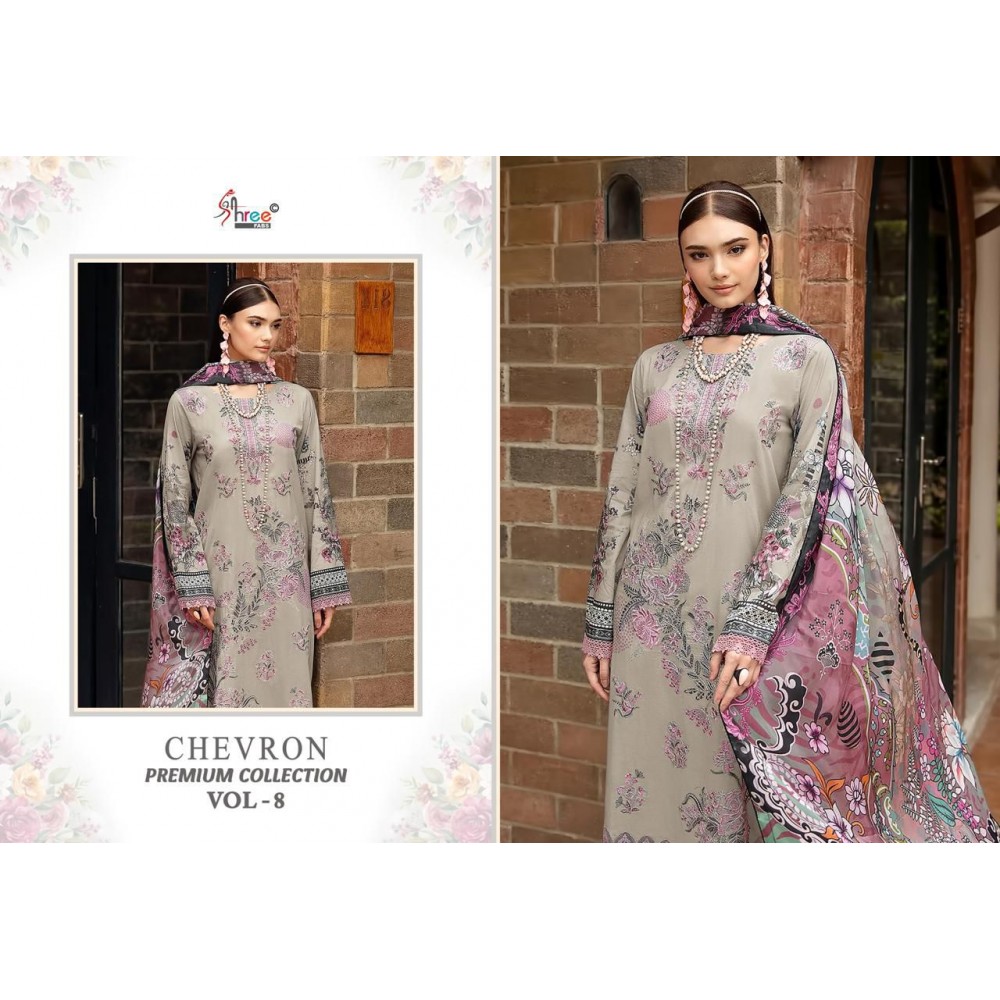 CHEVRON PREMIUM COLLECTION VOL 8 SHREE  (Chiffon Dupatta)