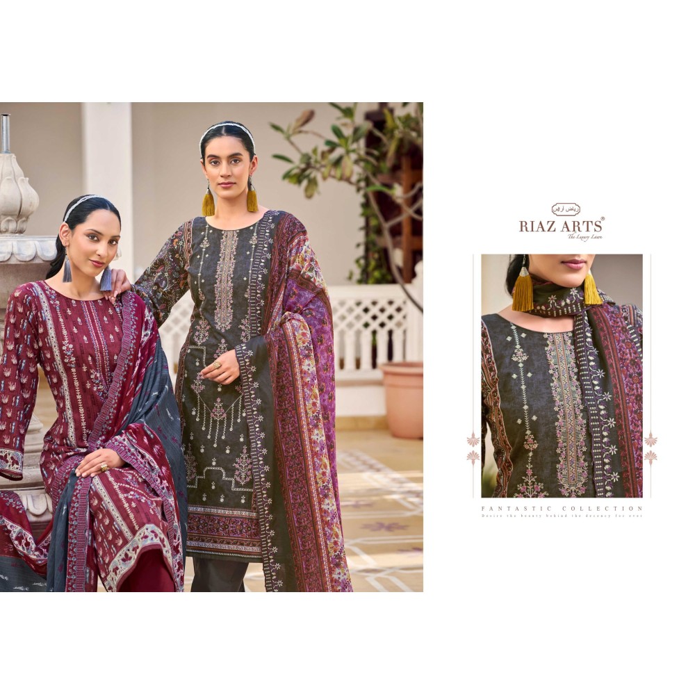 CHEVRON RIAZ ARTS  (Cotton Dupatta)