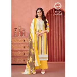 COOL COOL HARSHIT ALOK SUITS (Cotton Dupatta)