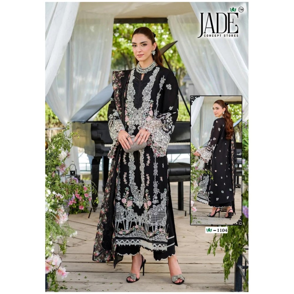 CRIMSON EXCLUSIVE HEAVY LAWN COLLECTION VOL 11 JADE (Cotton Dupatta)