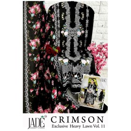 CRIMSON EXCLUSIVE HEAVY LAWN COLLECTION VOL 11 JADE (Cotton Dupatta)