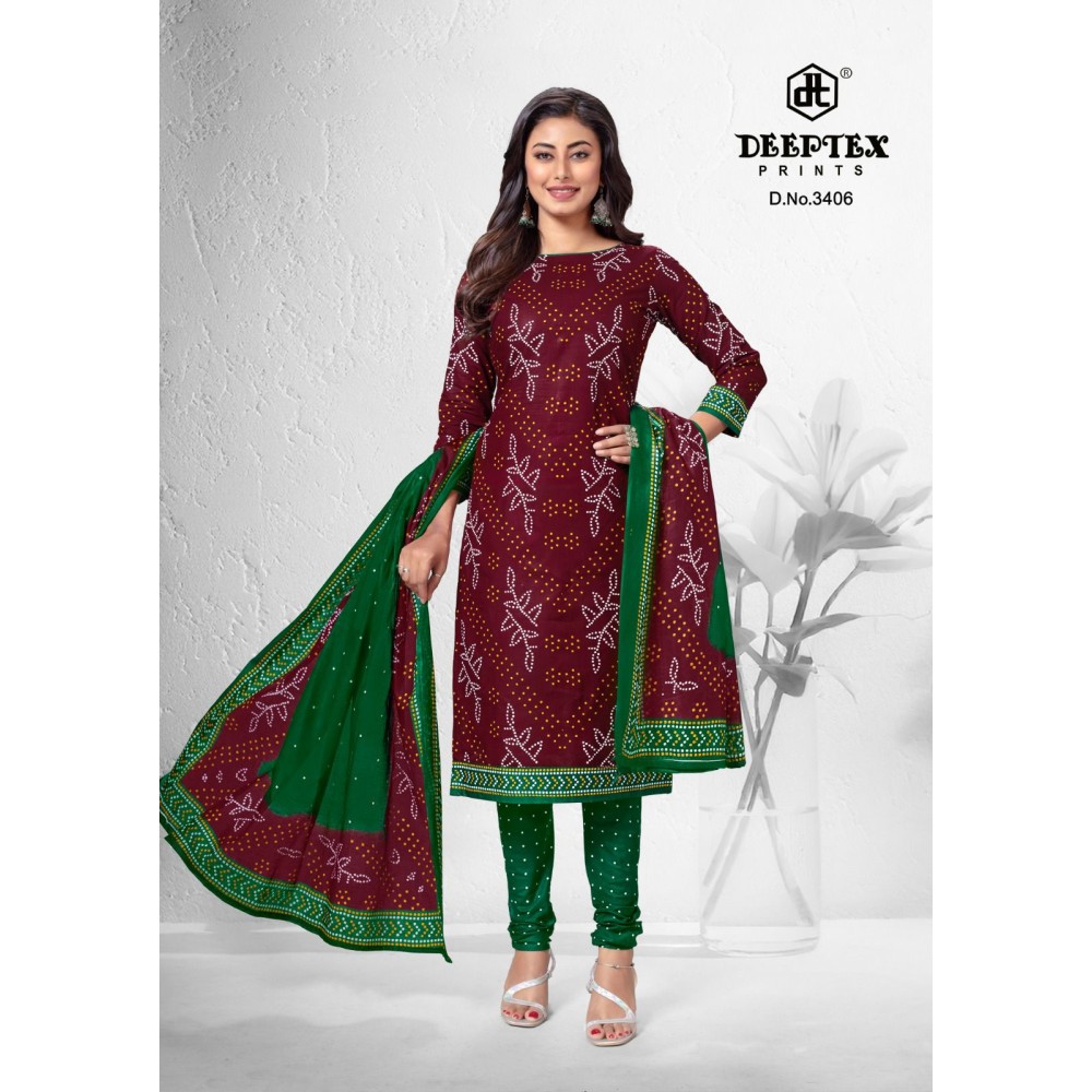 DEEPTEX BATIK PLUS 34 CHUNRI (Cotton Dupatta) 