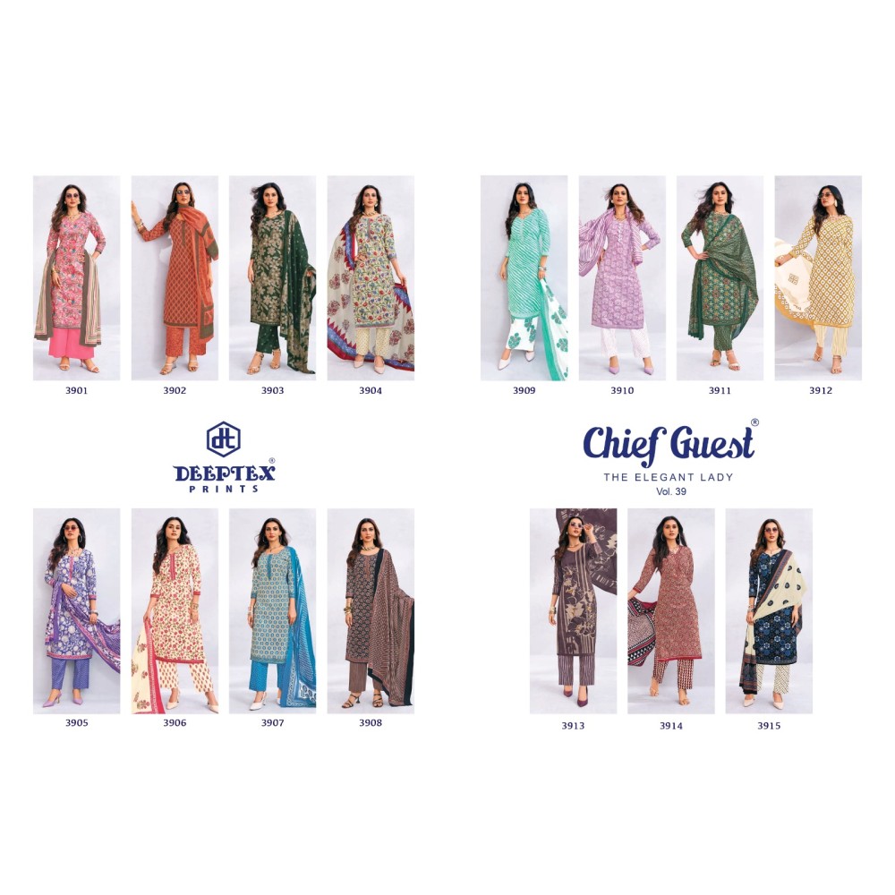 DEEPTEX CHIEF GUEST VOL 39 (Cotton Dupatta) 