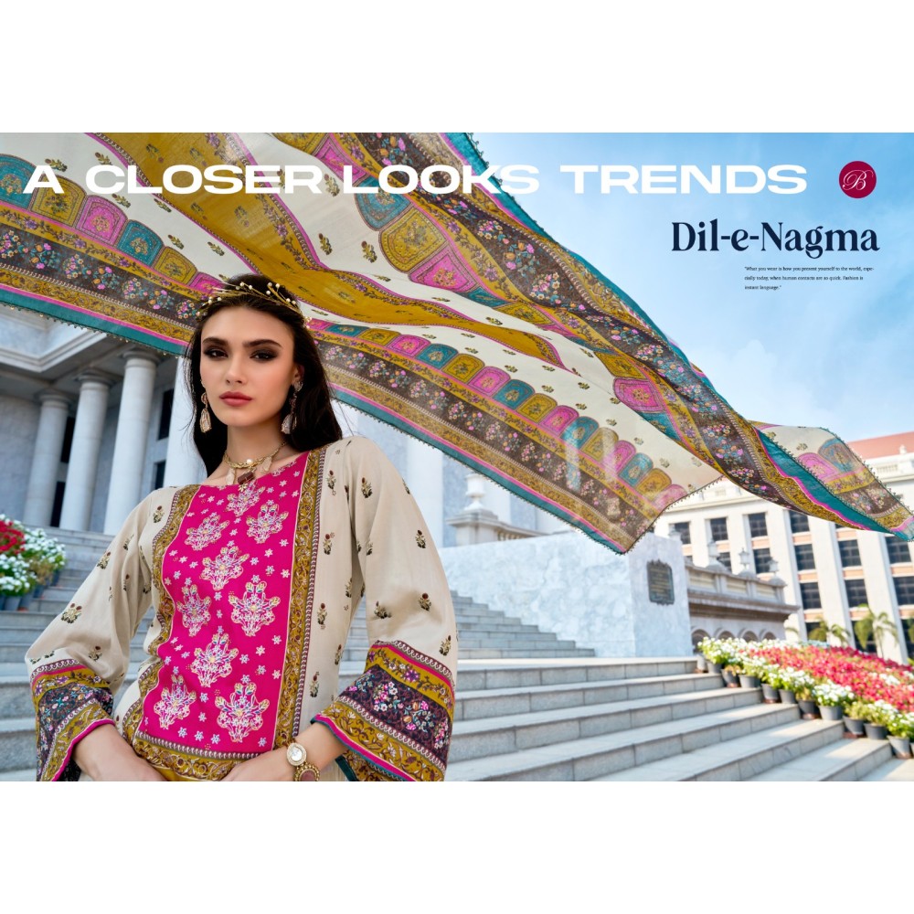 DIL-E-NAGMA BELLIZA (Cotton Dupatta)