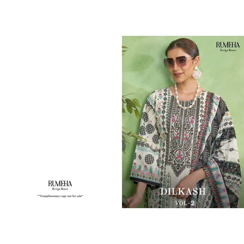 DILKASH VOL 2 RUMEHA (cotton Dupatta)