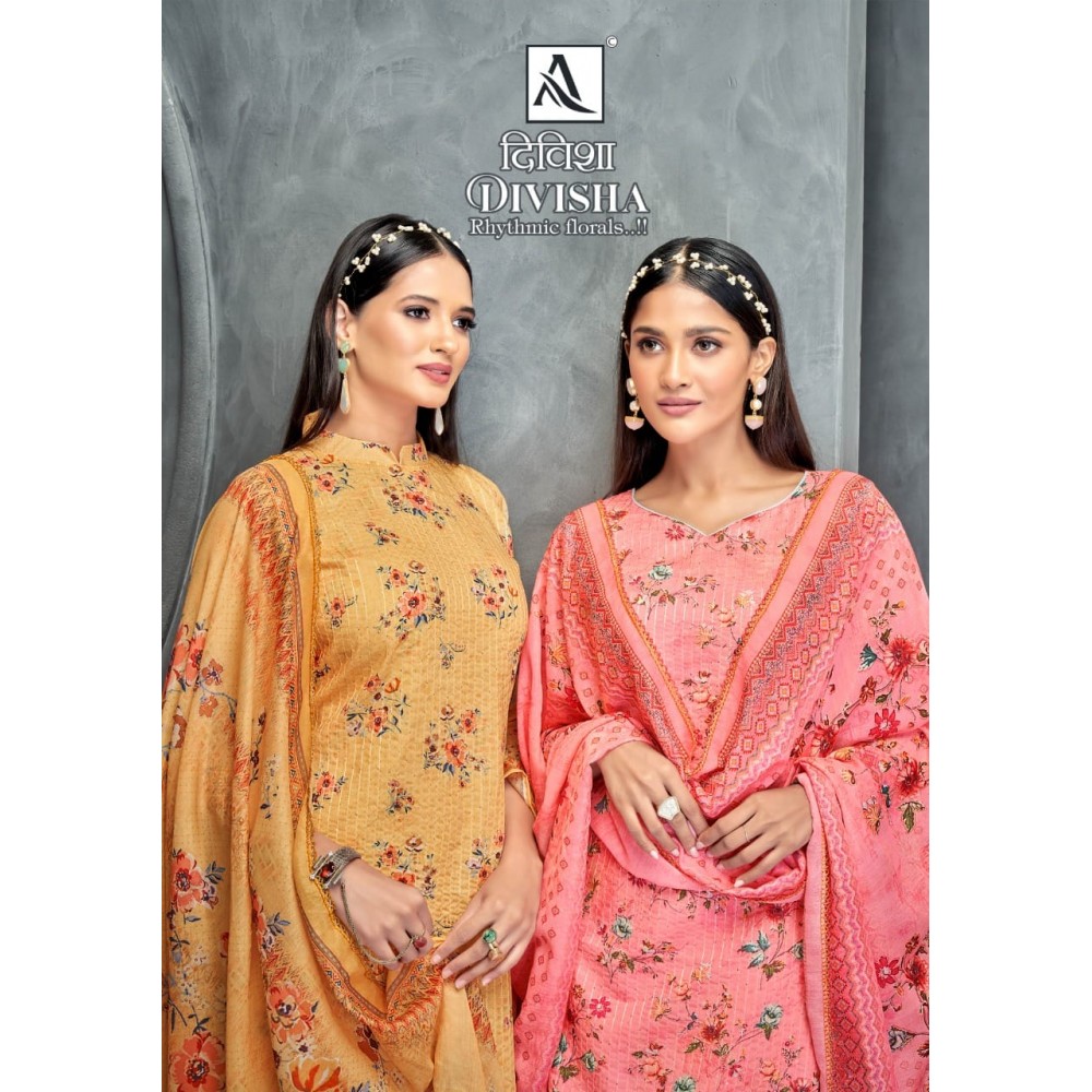 DIVISHAA ALOK SUITS (Cotton Dupatta)