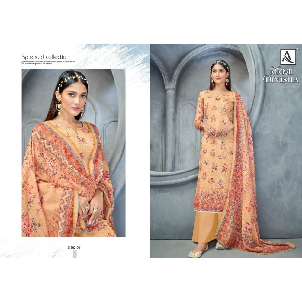 DIVISHAA ALOK SUITS (Cotton Dupatta)