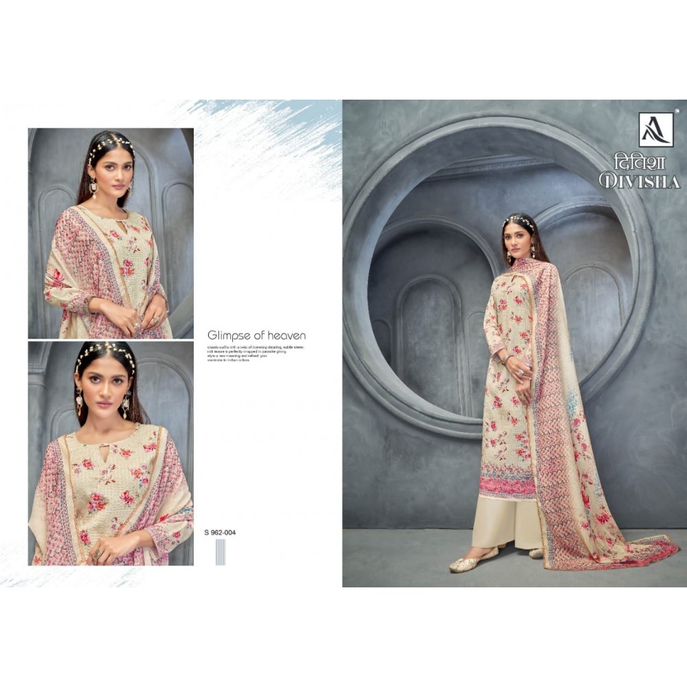 DIVISHAA ALOK SUITS (Cotton Dupatta)