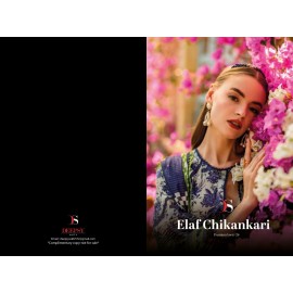 ELAF CHIKANKARI PREMIUM LAWN 25 DEEPSY SUITS (Chiffon Dupatta)