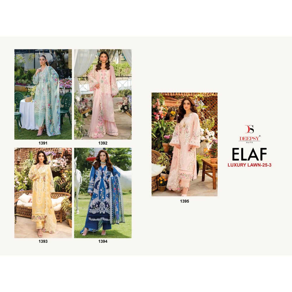 ELAF LAWN 25-3 DEEPSY SUITS