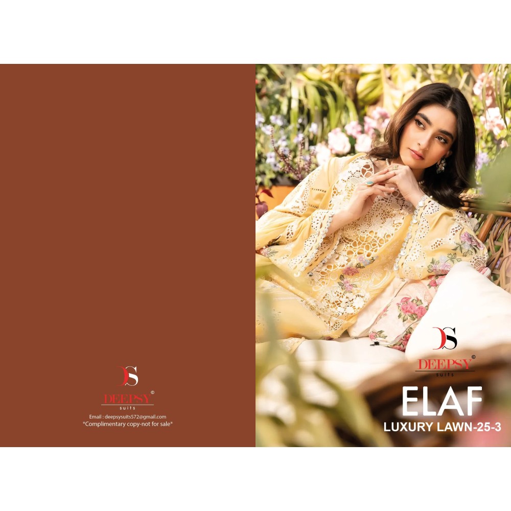 ELAF LAWN 25-3 DEEPSY SUITS