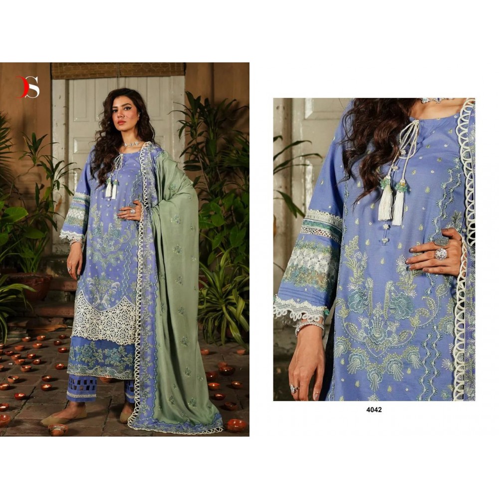 ELAF LUXURY 2 DEEPSY SUITS (Cotton Dupatta)