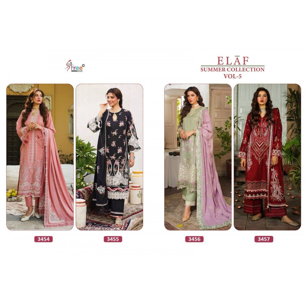 ELAF SUMMER COLLECTION VOL 5 SHREE (Chiffon Dupatta)