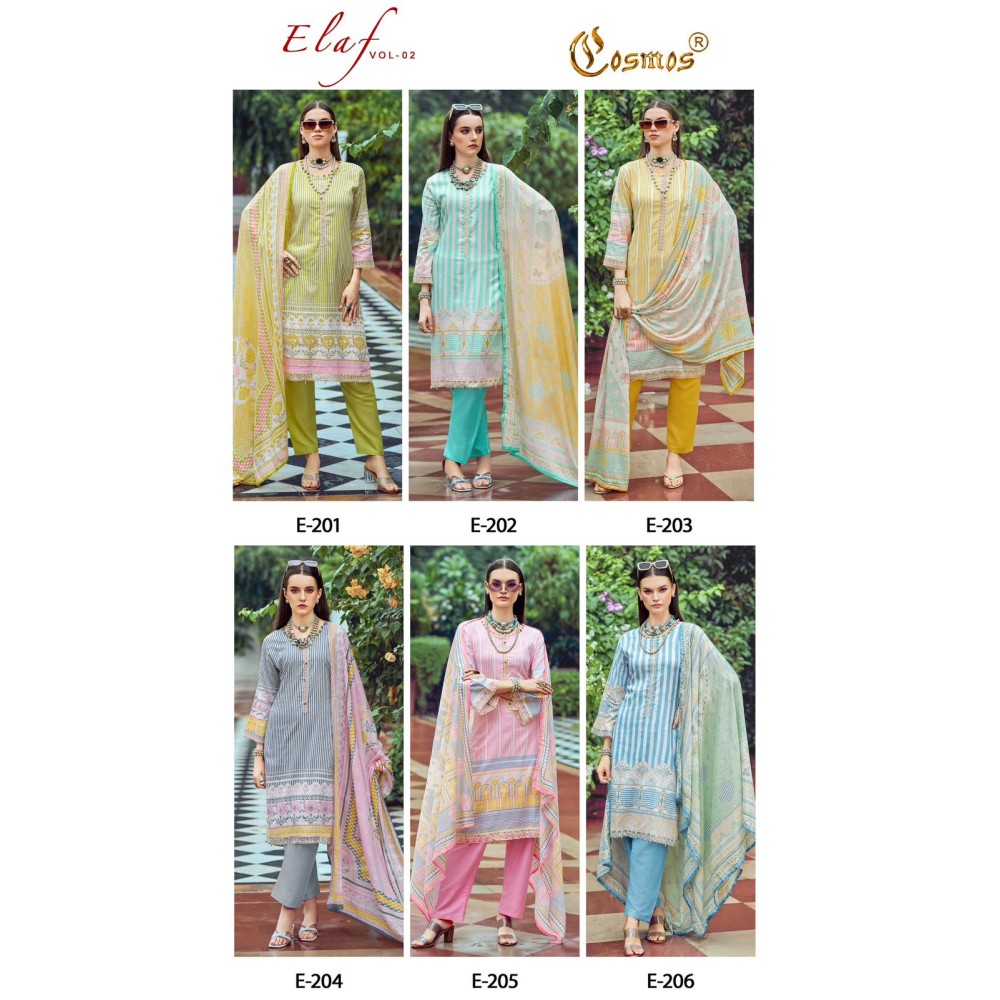 ELAF VOL 2 COSMOS  (Cotton Dupatta)